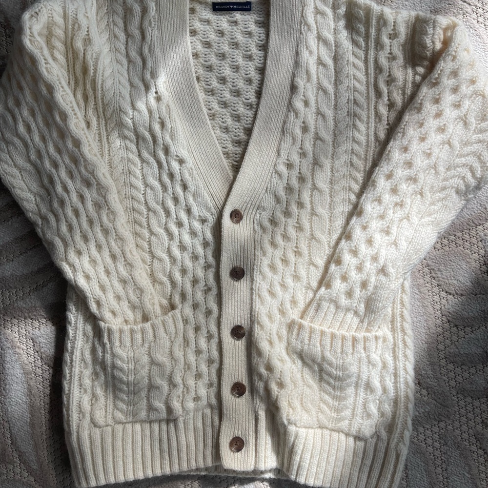 Brandy Melville Ivory Knit Sweater